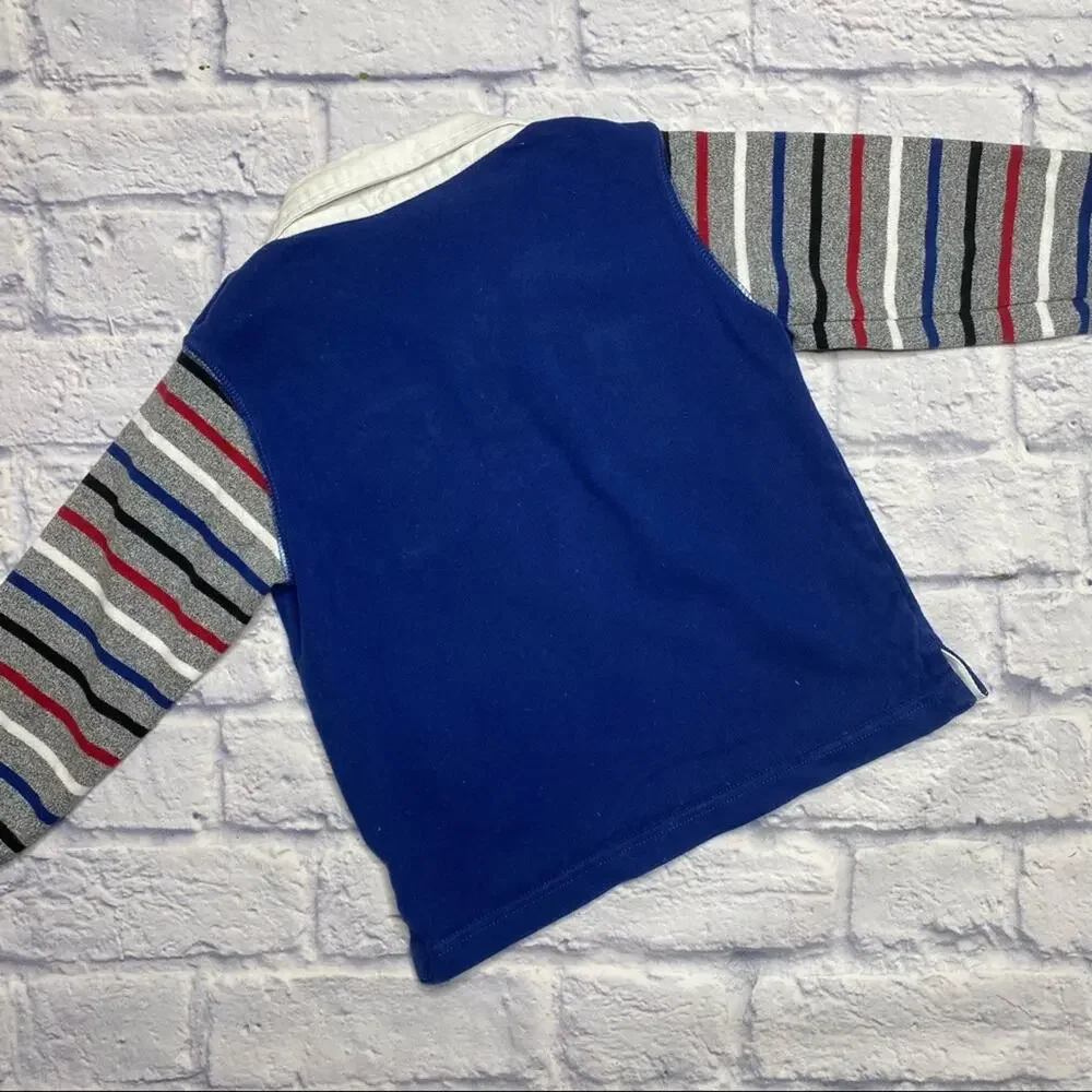 Gymboree Striped, Color-block Long Sleeve Polo